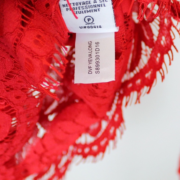 NWT DIANE VON FURSTENBERG DVF Long Lace Top- For Parties, Weddings, Date Nights - Picture 8 of 8